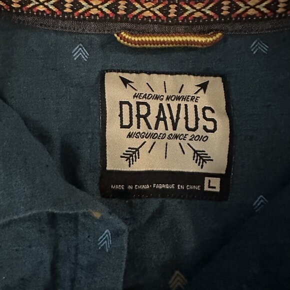 Dravus Men’s Polo Large Blue Cute - Picture 4 of 5